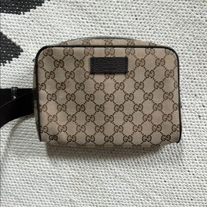 Authentic Gucci GG jacquard Monogram Belt Bag Fannypack